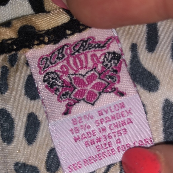 Vintage leopard print animal print size 4 tan - Picture 3 of 4